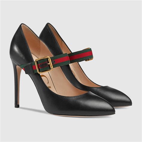 gucci sylvie leather pump|Gucci high heels pumps.